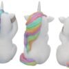 Magicun N.Giftware~Three Wise Cutiecorns Ornament Cute Unicorn Figurine Set, Resin, White, 9.5cm