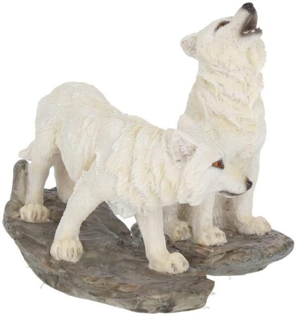 Magicun N.Giftware~Before The Chase (Set of Two) Figurine 17cm White