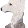 Magicun N.Giftware~Snow Searcher Wolf Bust 12cm, Polyresin, White, One Size
