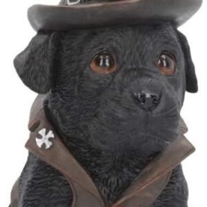 Magicun N.Giftware~Cogsmiths Dog Figurine 26cm Black