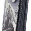 Artist Collections~ B4359M8 Snow Kisses Lisa Parker Embossed Purse 19cm Grey, PU, One Size