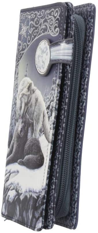 Artist Collections~ B4359M8 Snow Kisses Lisa Parker Embossed Purse 19cm Grey, PU, One Size