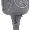 Dark Collection~Baphomet's Thirst Goblet 27cm Black, Resin w/stainless steel insert, 20cm
