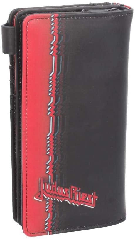 Band Merchandise~ Judas Priest British Steel Embossed Purse 18.5cm, PU, Black