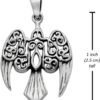 Sterling Silver Small Morrigan Raven Pendant
