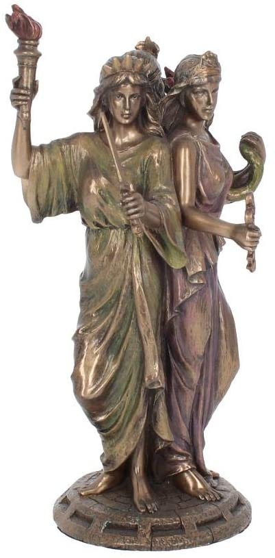 Mythology Collection~ Hecate Goddess of Magic Figurine 28cm Bronze