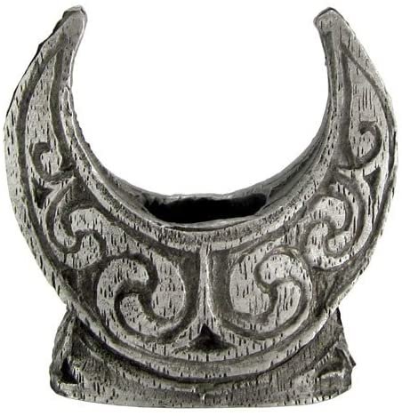 Magicun Altar~Dryad Design Pewter Mini Crescent Moon Pentacle Chime Candle Holder