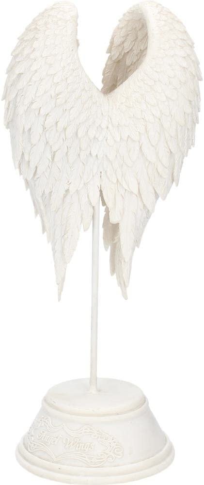 Light Collection~B0720C4 Angel Wings Figurine 26cm White, Resin