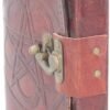 Wiccan Collection~Pentagram Leather Journal With Lock 20cm Brown