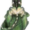 Fantasy Collection~ Emerald Dreaming Sleeping Green Dragon Figurine, Polyresin, 31.3cm