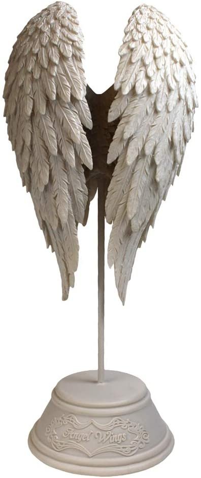 Magicun N.Giftware~Angel Wings Figurine 26cm White, Resin