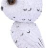 Magicun N.Giftware~Beak Snowy Owl Bobble Head Figurine, Polyresin, White, 10.5cm