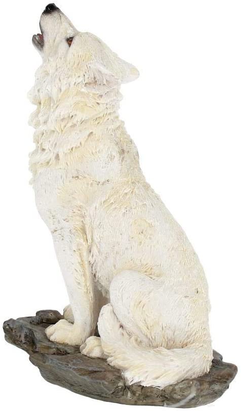 Animal Collection~ H2521G6 Storms Cry Figurine 22cm White