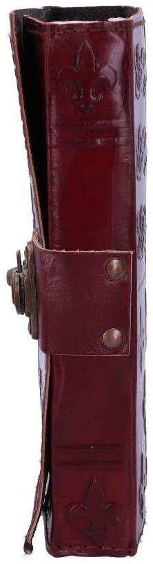Mythology Collection~ Lockable Red Leather Medieval Embossed Journal, Paper, Burgundy, One Size