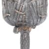 Mythology Collection~ Sword of the King Goblet 20cm Silver, Resin w/stainless steel insert, One Size