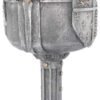 Mythology Collection~ Shield of The Realm Goblet 20cm Silver, Resin w/Stainless Steel Insert