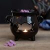 Home Decor~Something Different Triple Moon Cauldron Oil Burner (One Size) (Black)