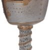 Mythology Collection~ B3245H7 Crusader Goblet 18cm Silver, Resin w/stainless steel insert, One Size