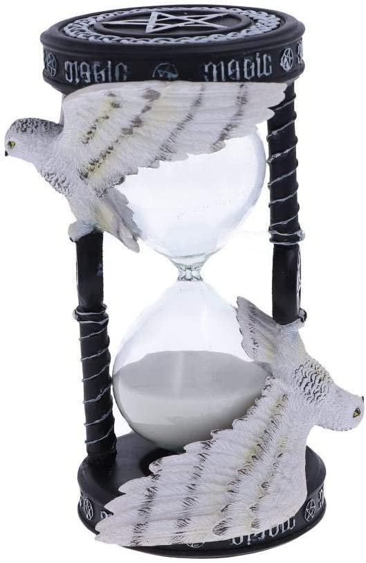 Artist Collections~ Anne Stokes Awaken Your Magic Owl Sand Timer, Polyresin, Black, One Size