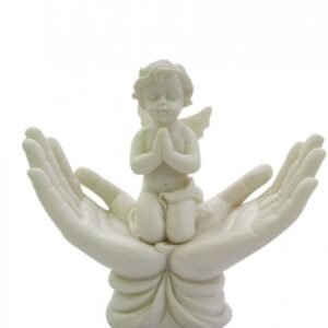51_b83U7YKL._AC_SL1000 Light Collection~NEM3997 Raised To Heaven Figurine 14cm White