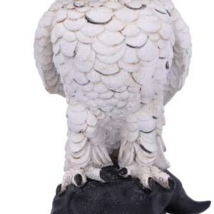 Wiccan Collection~Soren White Horned Owl Perched on a Witches Hat Figurine, 15.3cm