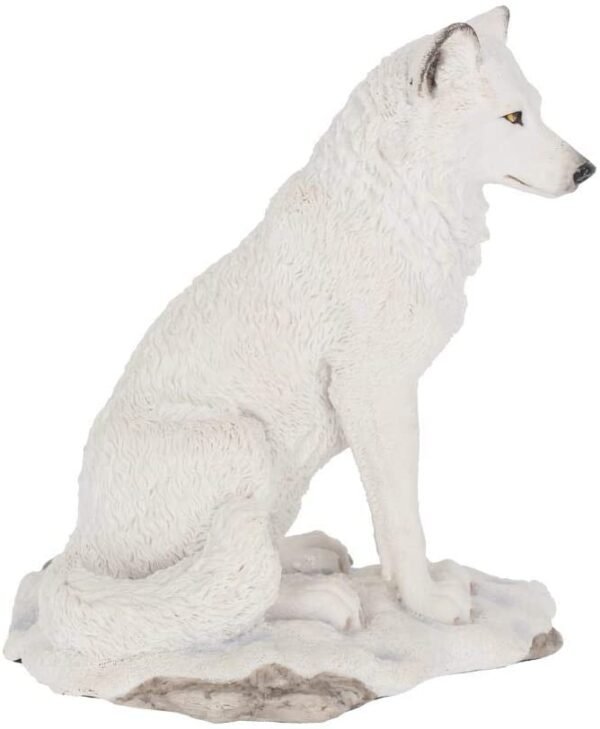 Animal Collection~ Ghost Wolf Figurine 24cm White