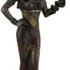 Magicun  Collection~Egyptian Goddess Hathor Holding a Cobra Statue