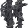 Nemesis Now Guardians of The Light Set of 2 28cm Candle Holder, Black