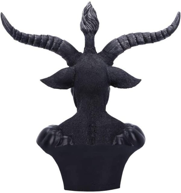 Dark Collection~Celestial Black and Silver Baphomet Bust, Polyresin, 33cm