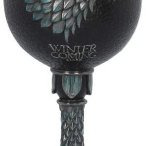 Magicun N.Giftware~Winter is Coming Game of Thrones Goblet 13cm Black, Resin w/Stainless Steel Insert, One Size