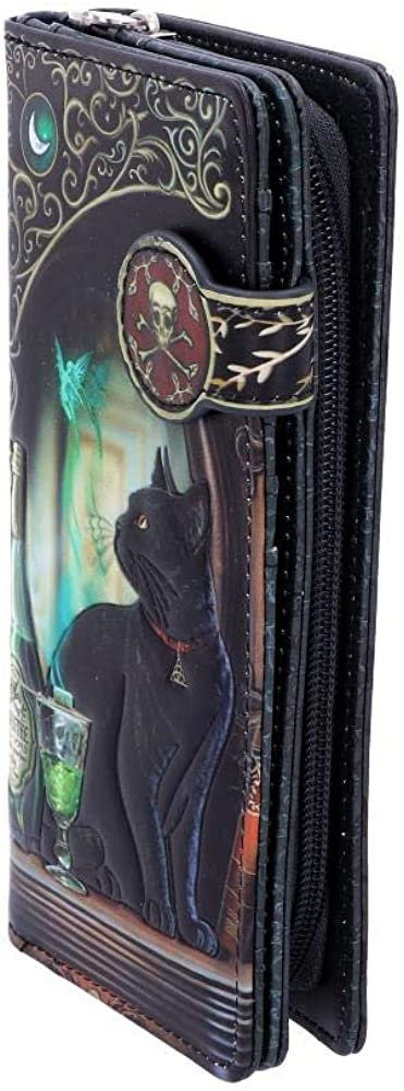 Lisa Parker Women Absinthe Black Cat Embossed Purse