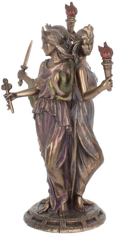Mythology Collection~ Hecate Goddess of Magic Figurine 28cm Bronze
