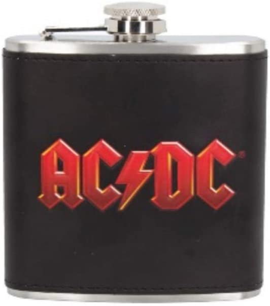 Band Merchandise~ ACDC Hip Flask 4cm Black