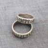 Viking Rune Ring with Elder Futhark Runes Norse Ring Scandinavian Jewelry