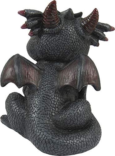 Magicun  Collection~World of Wonders Grave Yard Series Dreamland Dragons | Collectible Dragon Figurine with Birth Certificate | Fantasy Home Decor Accent | 6inch Dragon Statue - Carnelian