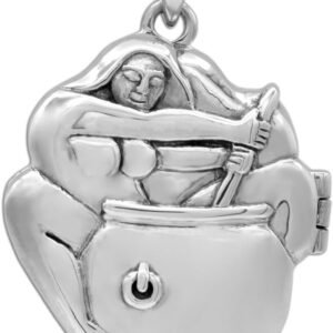 Sterling Silver Goddess Cerridwen Aromatherapy Locket