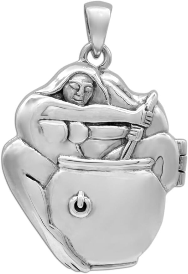 Sterling Silver Goddess Cerridwen Aromatherapy Locket
