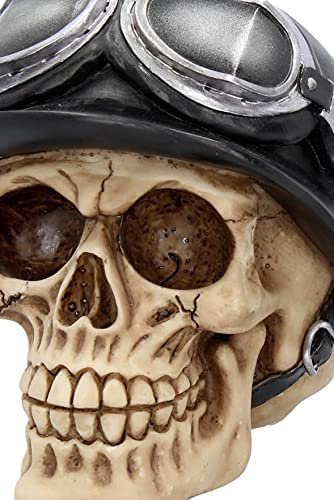 Mythology Collection~ Iron Cross Skull Figurine 17cm Ivory