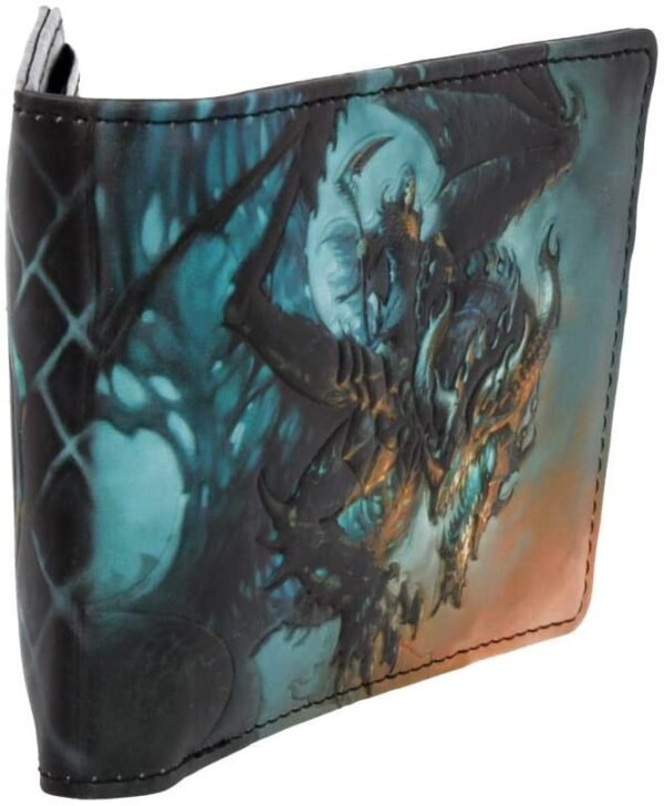 Magicun N.Giftware~Wings of Death James Ryman Wallet 10cm Blue, us:one Size, Multi Coloured
