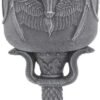 Dark Collection~Baphomet's Thirst Goblet 27cm Black, Resin w/stainless steel insert, 20cm