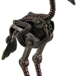 Magicun  Collection~Steampunk Crow Skeleton Antique Bronze Finish Statue