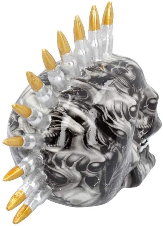 Dark Collection~D4547N9 Soul Bullet Skull 18.5cm Figurine, Black, One Size