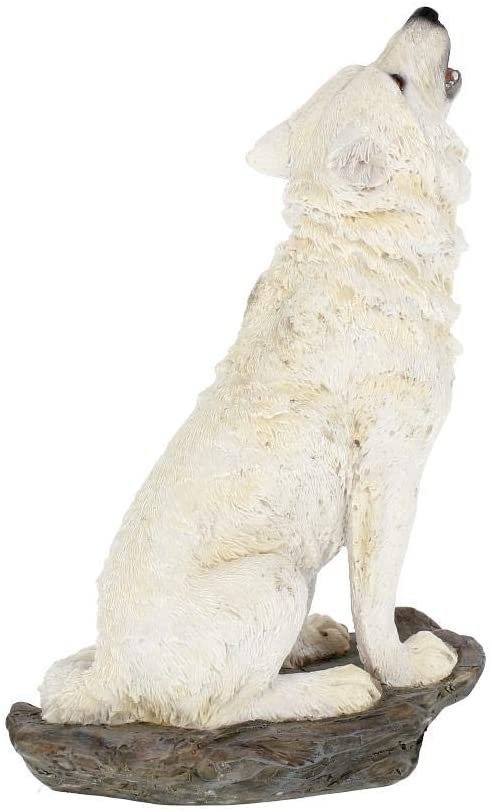 Animal Collection~ H2521G6 Storms Cry Figurine 22cm White