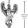 Sterling Silver Goddess Lilith Pendant