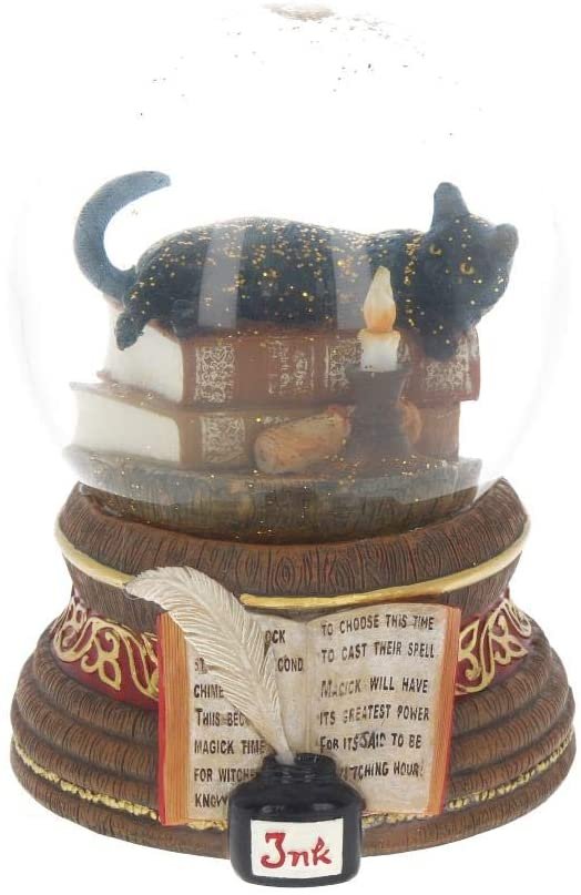 Artist Collections~ Witching Hour Lisa Parker Snowglobe 11cm Brown, Resin and Glass