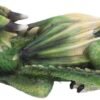 Fantasy Collection~ Emerald Dreaming Sleeping Green Dragon Figurine, Polyresin, 31.3cm