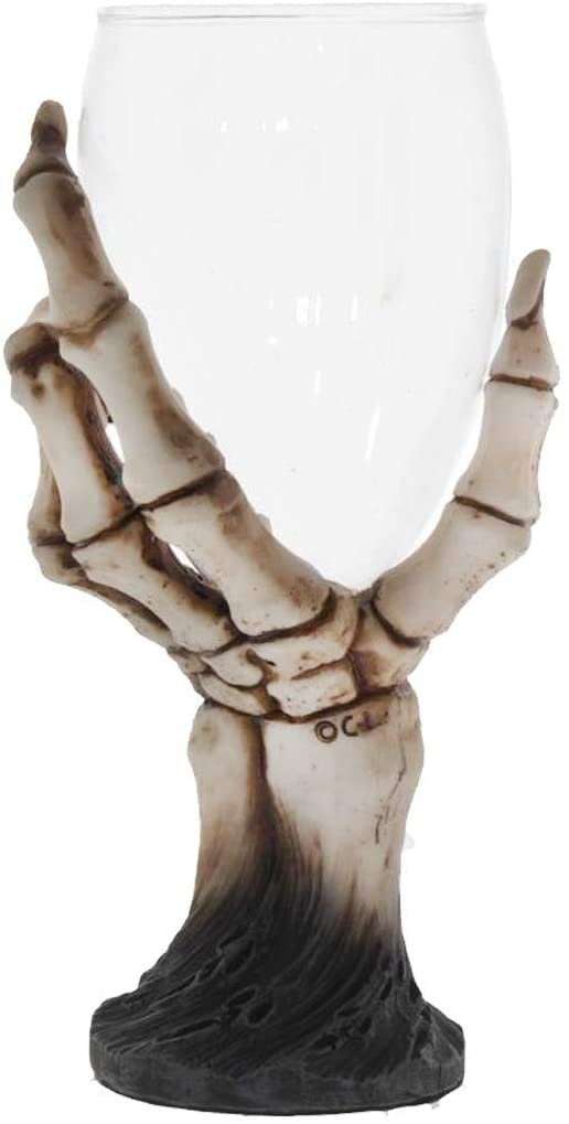 Dark Collection~D4221M8 Last Toast Goblet 16.5cm, Resin w/Stainless Steel