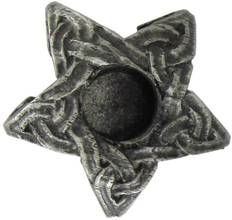 Magicun Altar~Dryad Design Pewter Mini Celtic Knot Star Chime Candle Holder