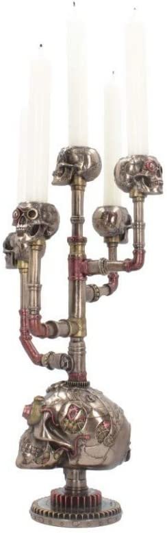 Steampunk Collection~Cranial Candelabra Candle Holder 45cm Bronze