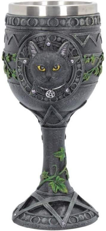 Artist Collections~ Charmed One Goblet Lisa Parker 18cm, Black, Size